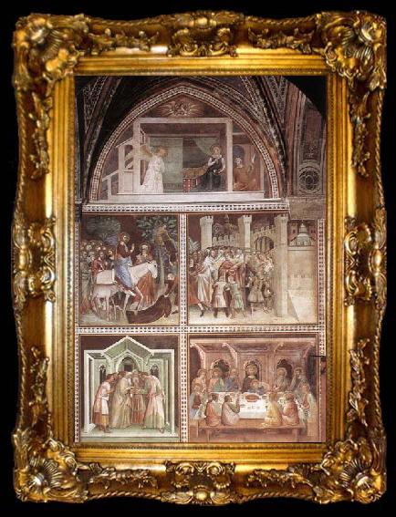 framed  Barna da Siena Scenes from the New Testament, ta009-2